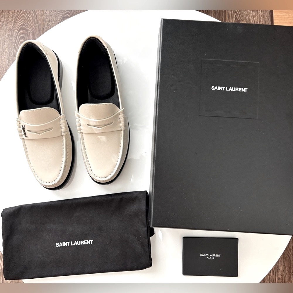 Saint Laurent Le Loafer in White EU 37